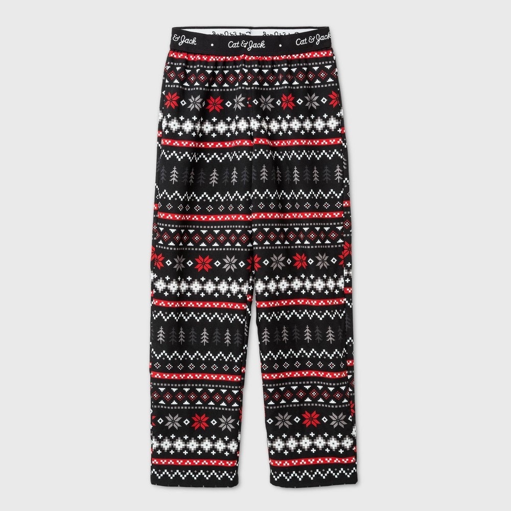 Cat & Jack Holiday Pattern Pajama Pants Size Small (6/7) NEW